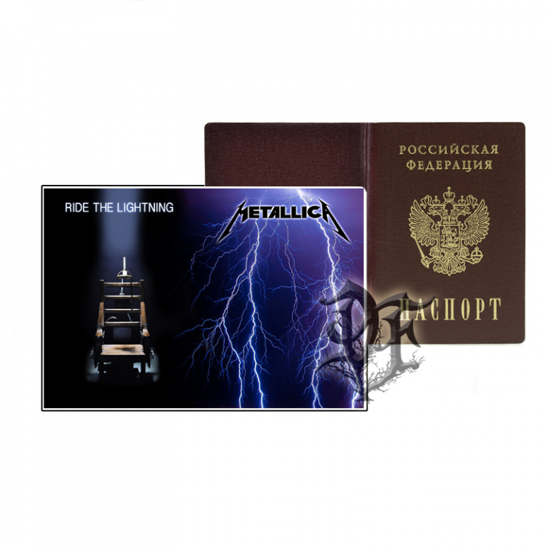Обложка для паспорта Metallica молния
