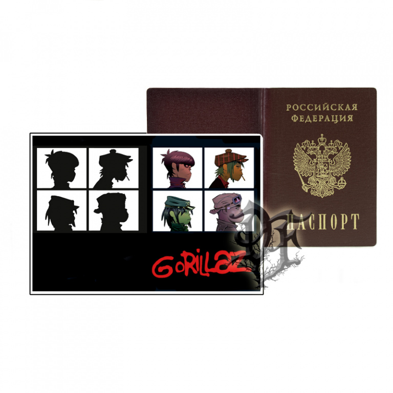 картинка Обложка для паспорта Gorillaz альбом от магазина Darkforest
