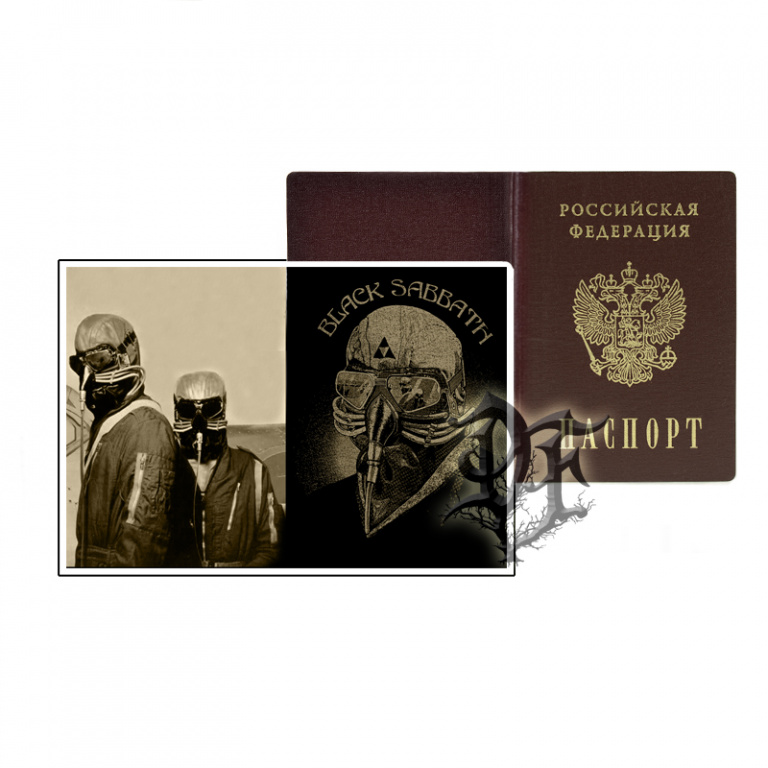 Обложка для паспорта Black Sabbath группа