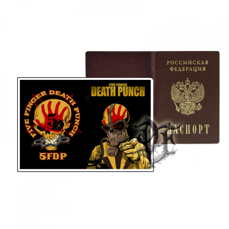 картинка Обложка для паспорта Five Finger Death Punch от магазина Darkforest