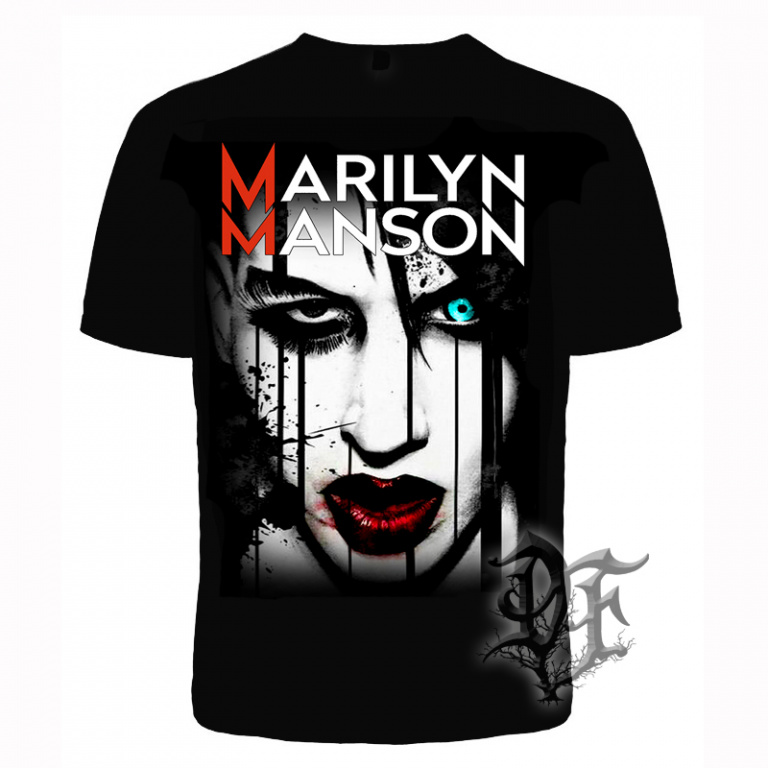 картинка Футболка Marilyn Manson лицо от магазина Darkforest