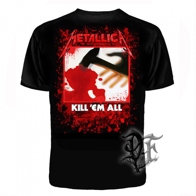 картинка Футболка Metallica Kill em all альбом от магазина Darkforest