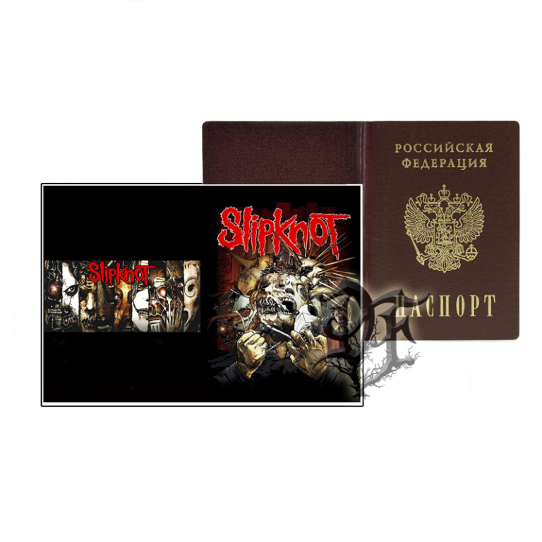 картинка Обложка для паспорта Slipknot маски от магазина Darkforest