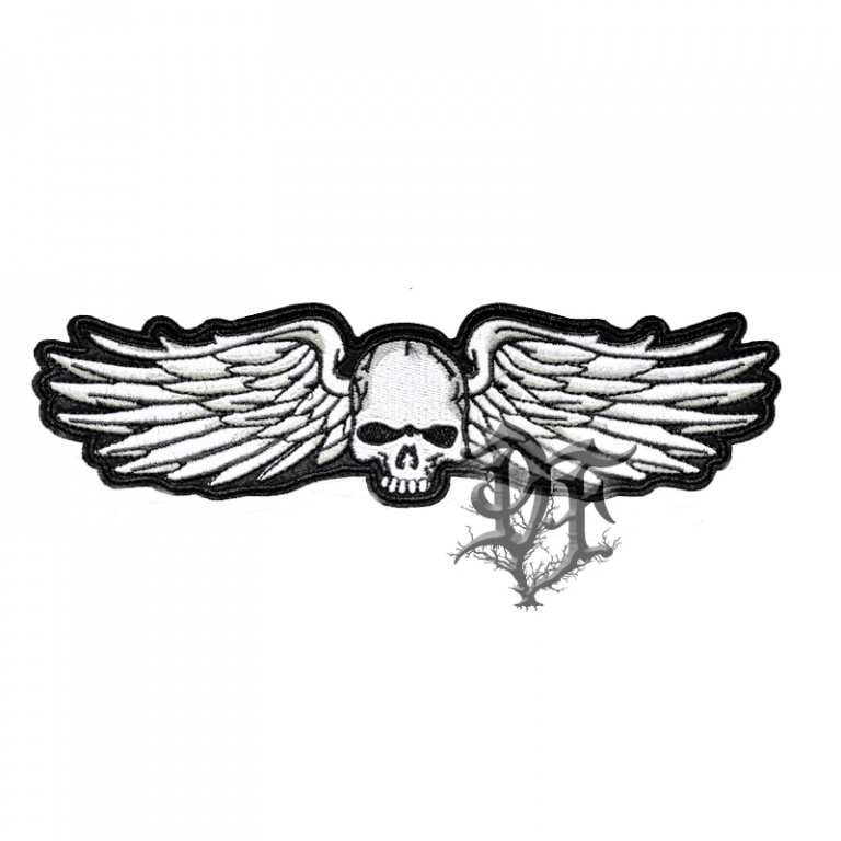 картинка Нашивка череп с крыльями средний от магазина Darkforest