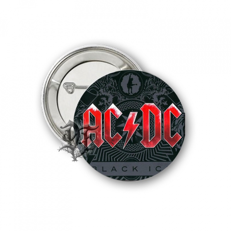 картинка Значок AC/DC black от магазина Darkforest