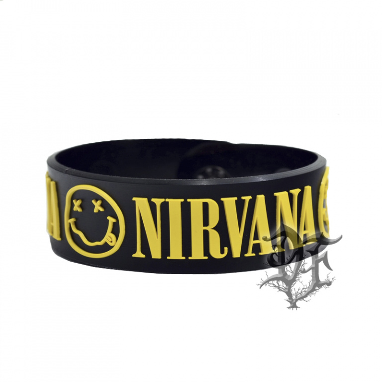картинка Браслет Nirvana силиконовый надпись от магазина Darkforest