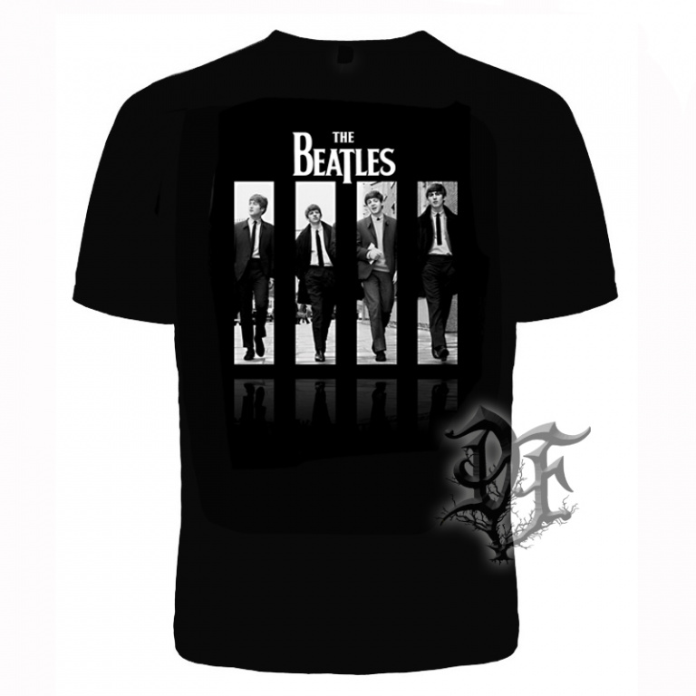 картинка Футболка Beatles черно-белая от магазина Darkforest