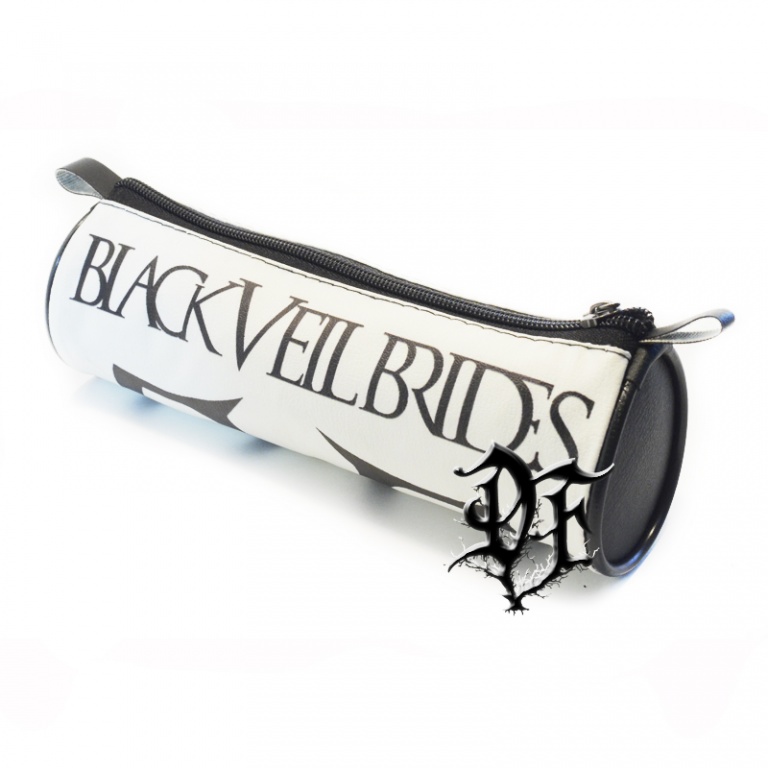 Пенал Black Veil Brides с логотипом белый
