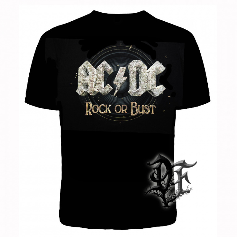 картинка Футболка AC/DC Rock надпись от магазина Darkforest