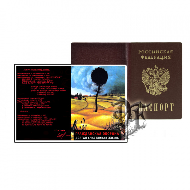 картинка Обложка для паспорта Гражданская Оборона цветная от магазина Darkforest