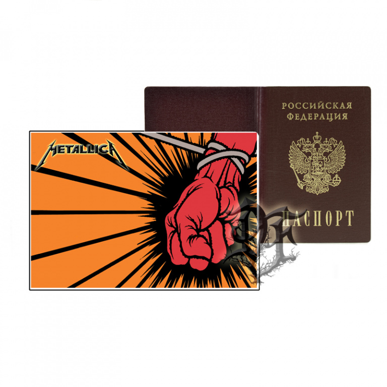 Обложка для паспорта Metallica альбом оранж