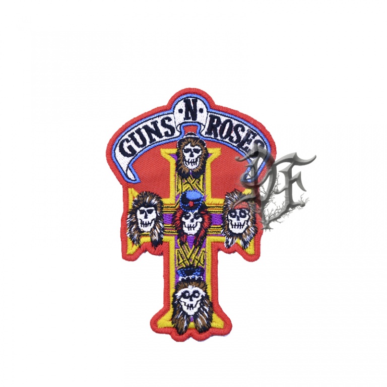 картинка Нашивка Guns n Roses красная от магазина Darkforest