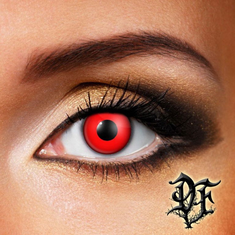 картинка Линзы Crazy  контактные красные 2 шт от магазина Darkforest
