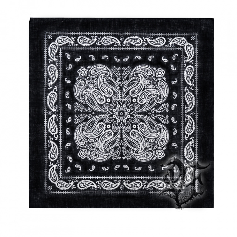 картинка Бандана черная орнамент от магазина Darkforest
