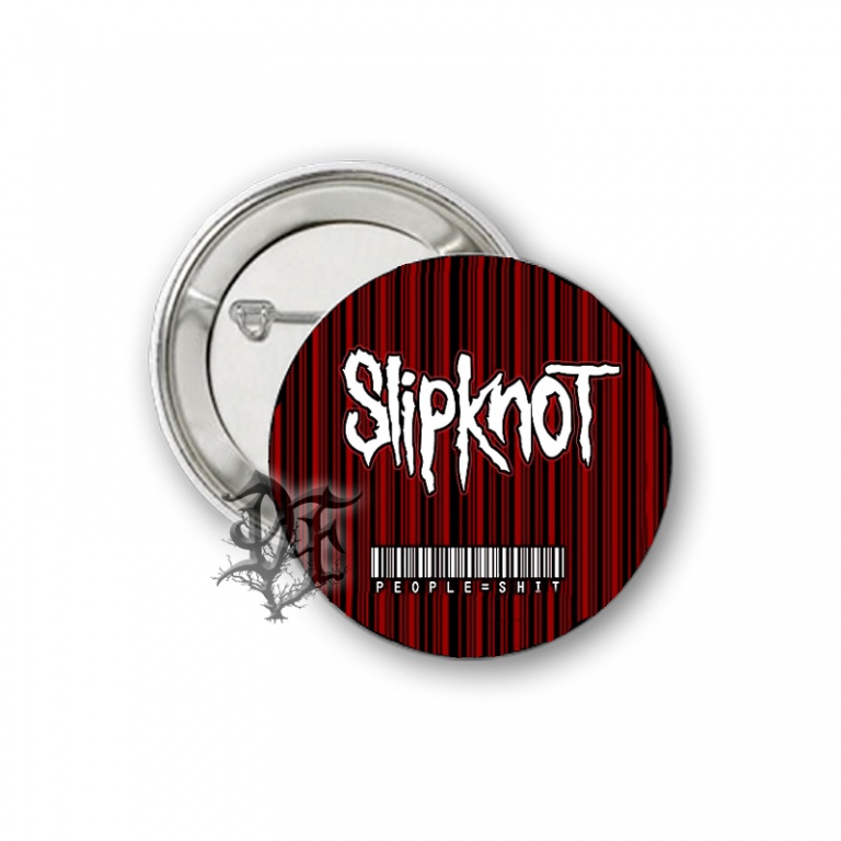 картинка Значок Slipknot штрих код от магазина Darkforest