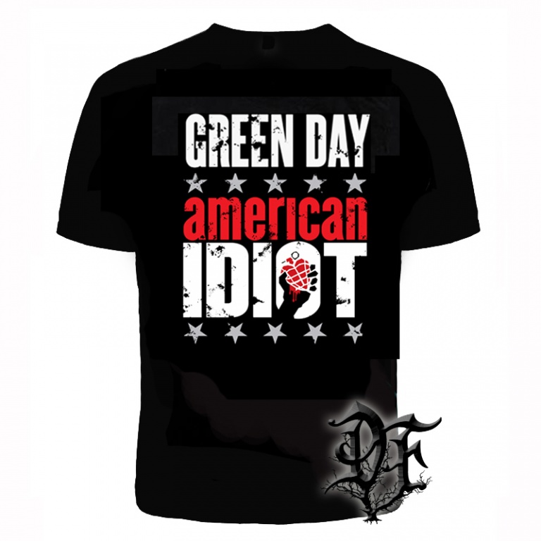 Футболка Green Day с символикой