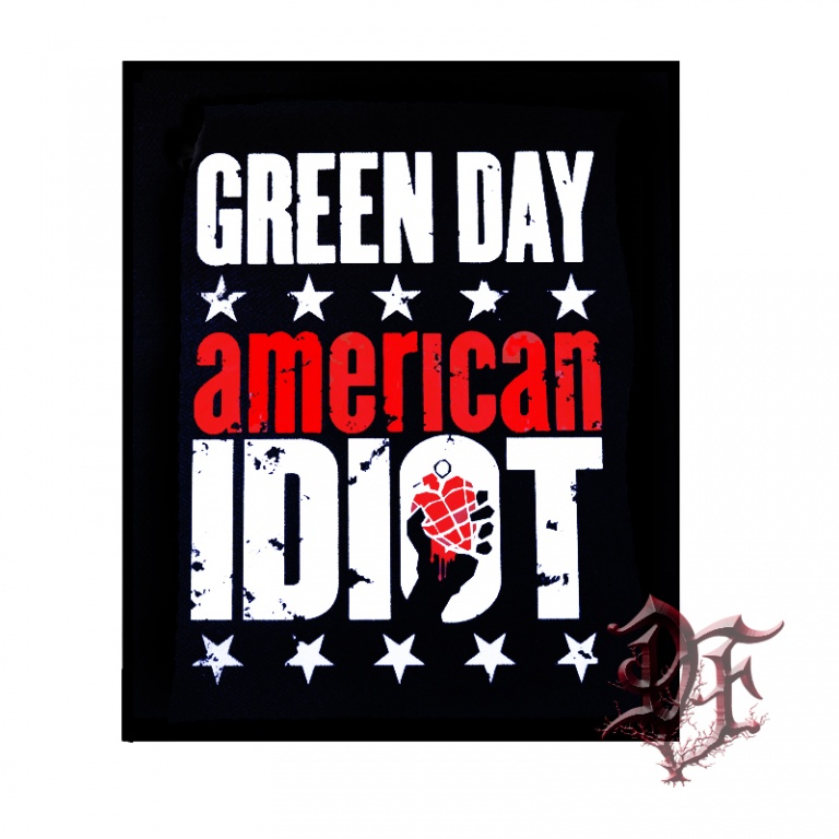 картинка Нашивка на спину Green Day american idiot от магазина Darkforest