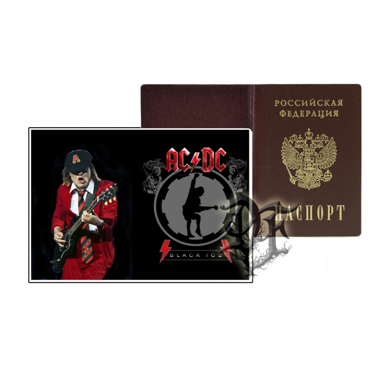 картинка Обложка для паспорта AC/DC солист от магазина Darkforest