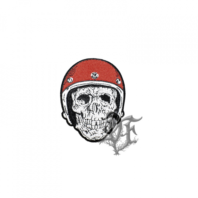 картинка Нашивка череп в красной каске от магазина Darkforest