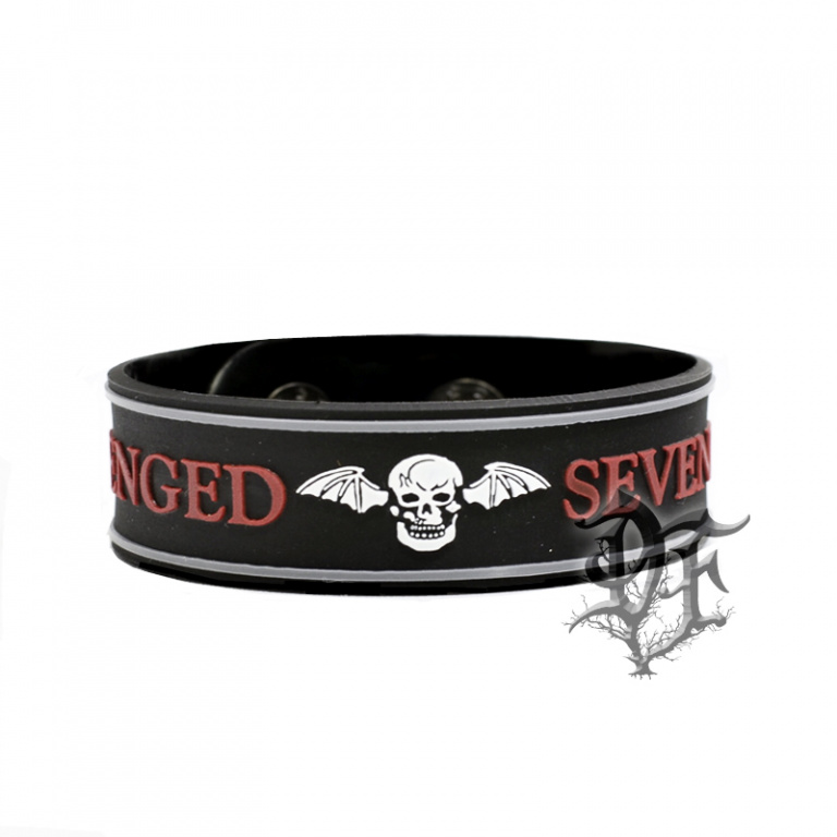 картинка Браслет Avenged Sevenfold силиконовый малый от магазина Darkforest