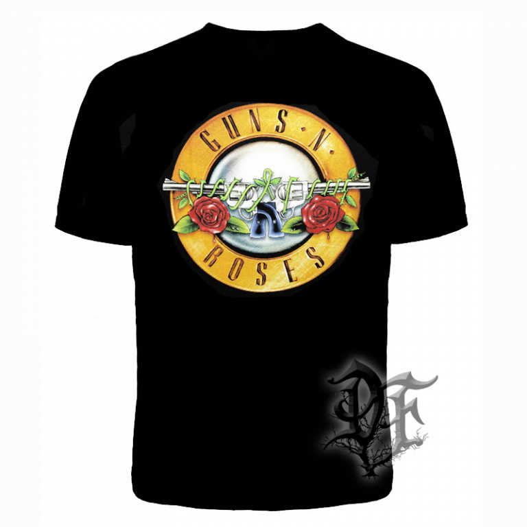 Футболка Guns N Roses розы - купить с доставкой по Москве и России, фото,цена в магазине рок атрибутики - rock-df.ru