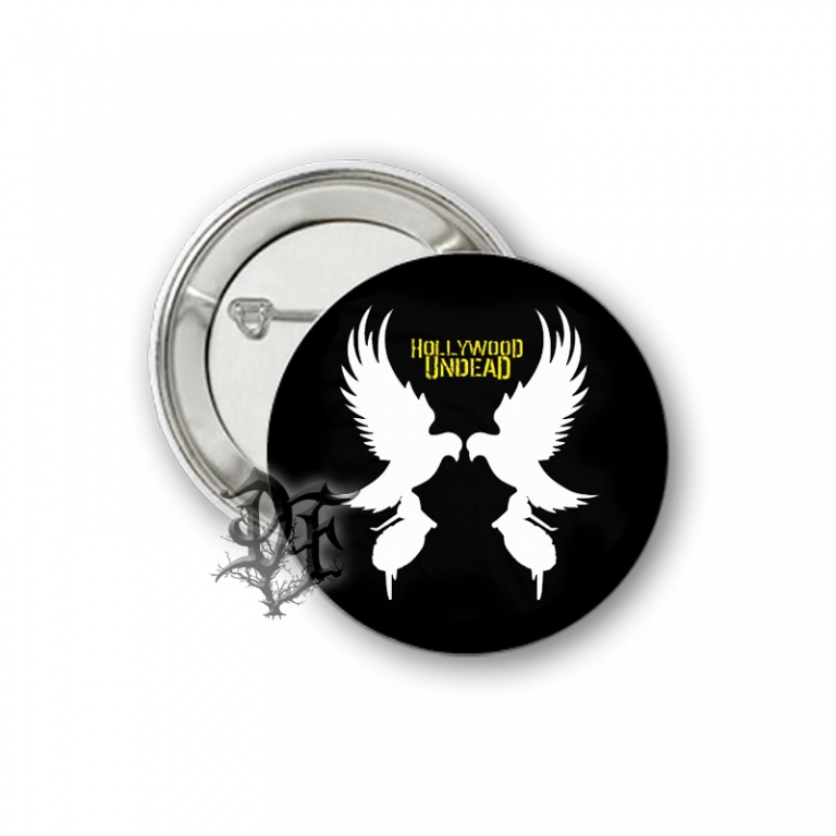 картинка Значок Hollywood Undead черный логотип от магазина Darkforest