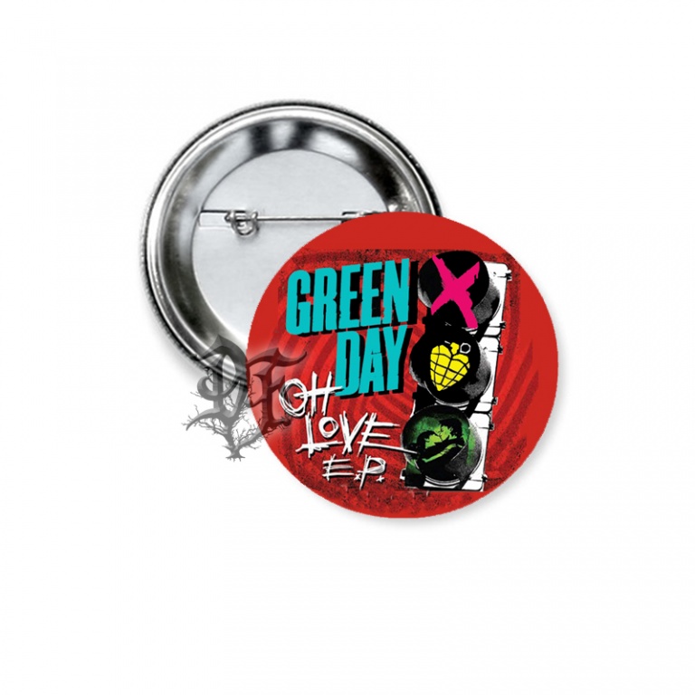 картинка Значок Green Day красный от магазина Darkforest