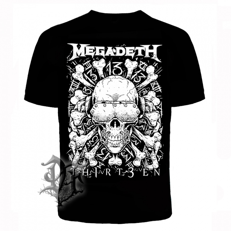 Футболка Megadeth череп