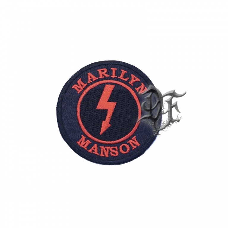 Нашивка Marilyn Manson логотип черный