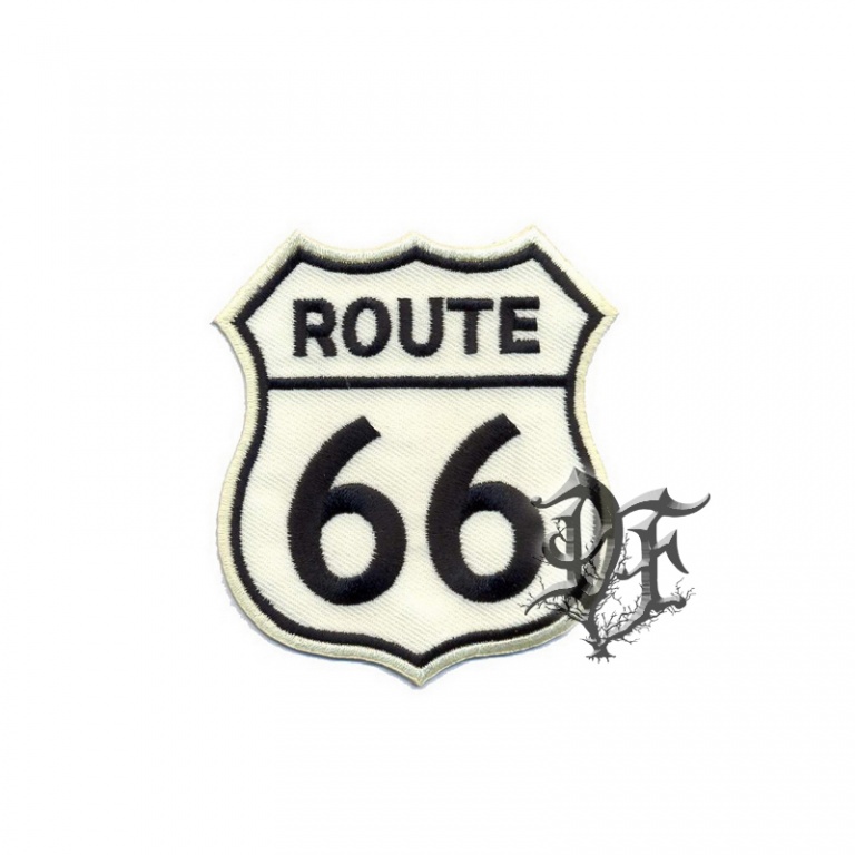 картинка Нашивка Route 66 белая от магазина Darkforest