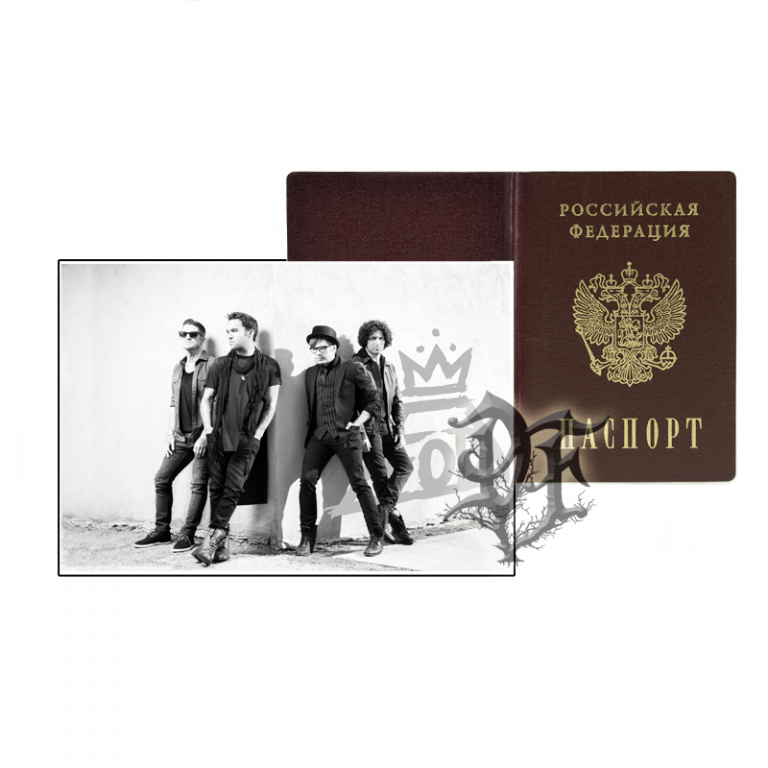 Обложка для паспорта Fall Out Boy логотип