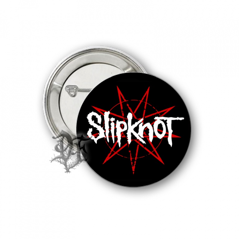 картинка Значок Slipknot черный от магазина Darkforest