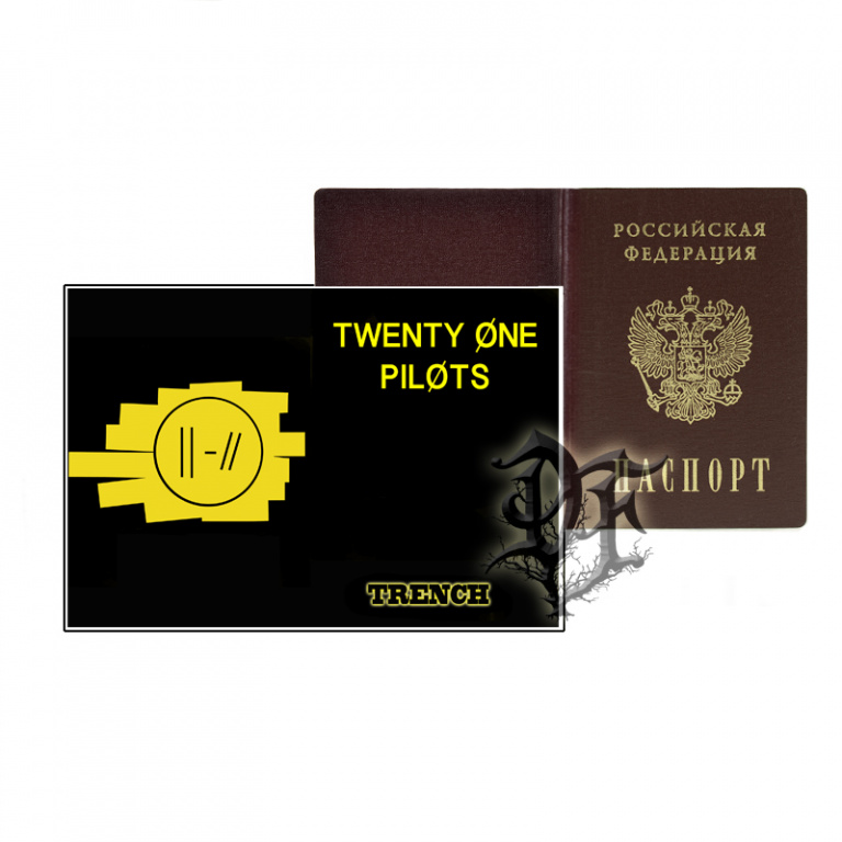 картинка Обложка для паспорта Twenty One Pilots trench от магазина Darkforest