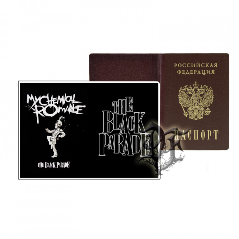 Обложка для паспорта My Chemical Romance альбом черная