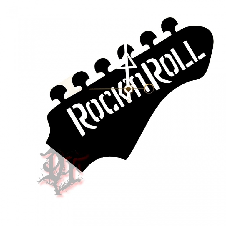 картинка Часы настенные Rock n Roll Гриф от магазина Darkforest