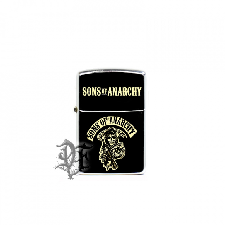 картинка Зажигалка Sons of Anarchy логотип от магазина Darkforest