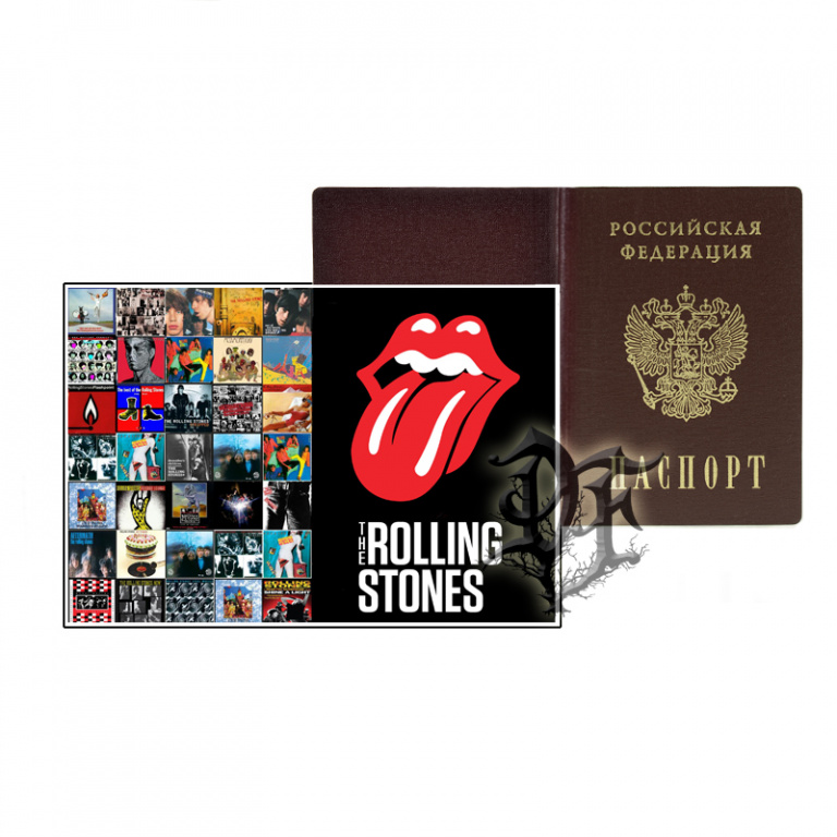 Обложка для паспорта Rolling Stone цветная