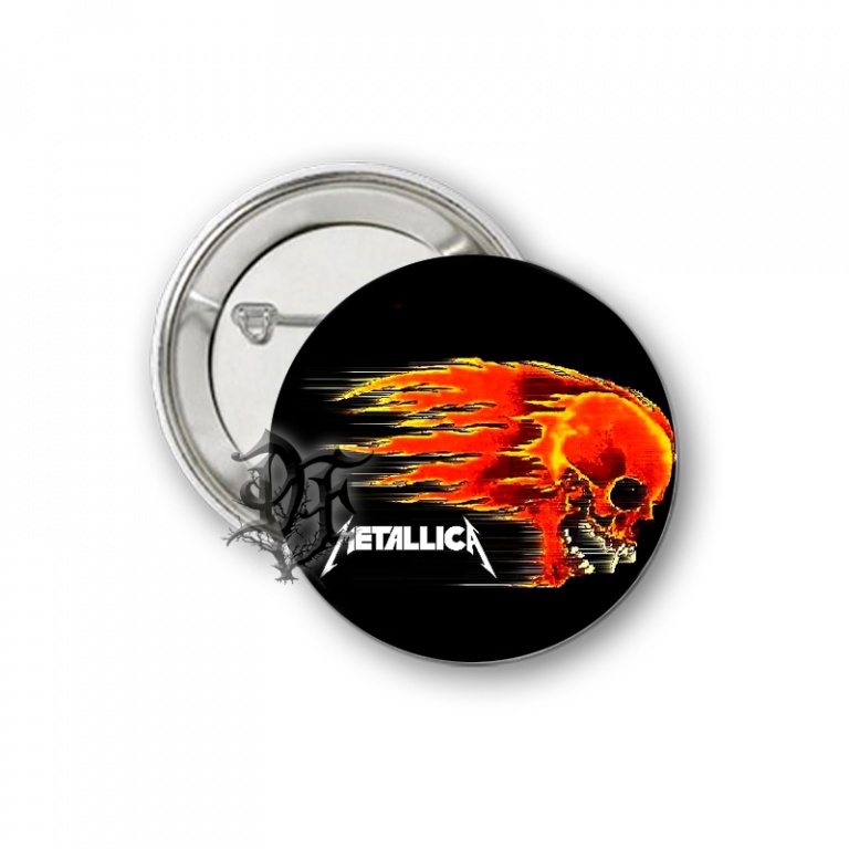 картинка Значок Metallica череп от магазина Darkforest