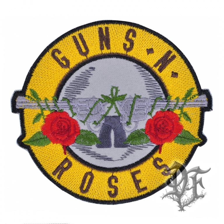 картинка Нашивка Guns N' Roses розы от магазина Darkforest