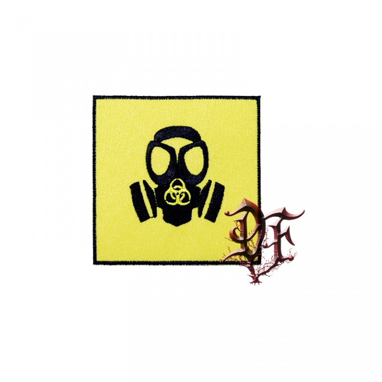 картинка Нашивка Противогаз с символикой Biohazard от магазина Darkforest