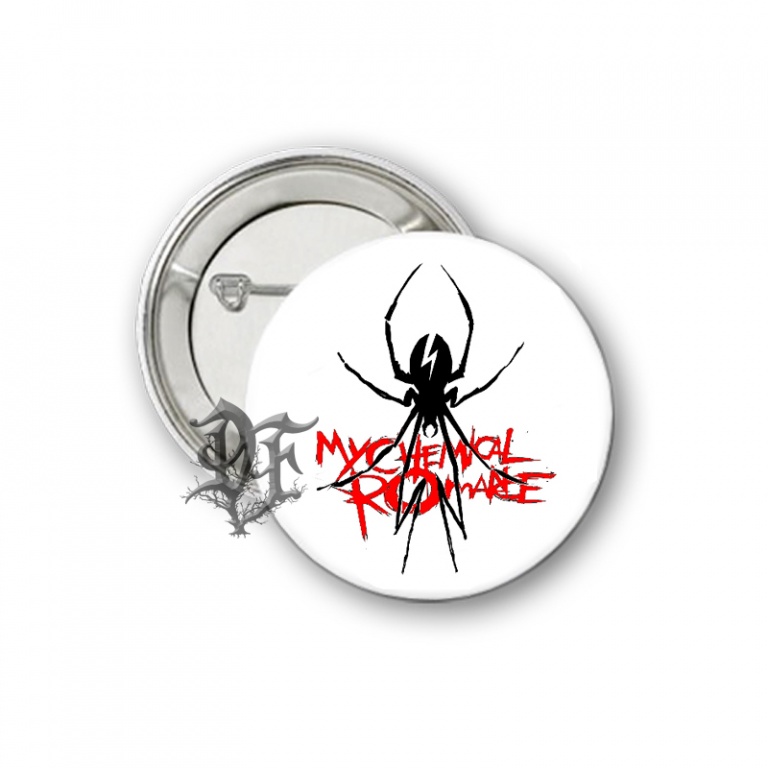 картинка Значок My Chemical Romance с пауком от магазина Darkforest