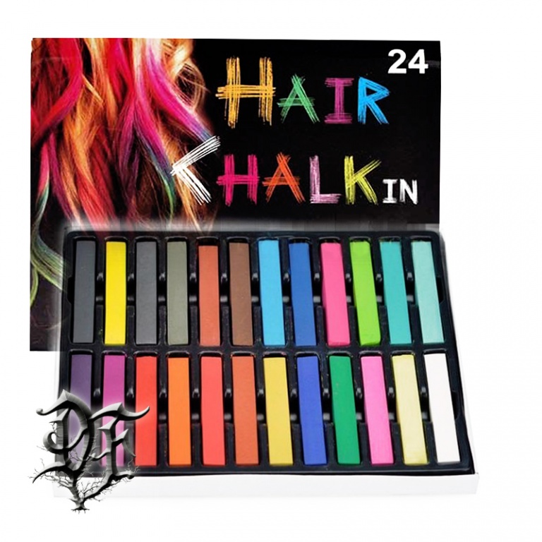картинка Мелки для волос HairChalkIn набор 24 шт от магазина Darkforest