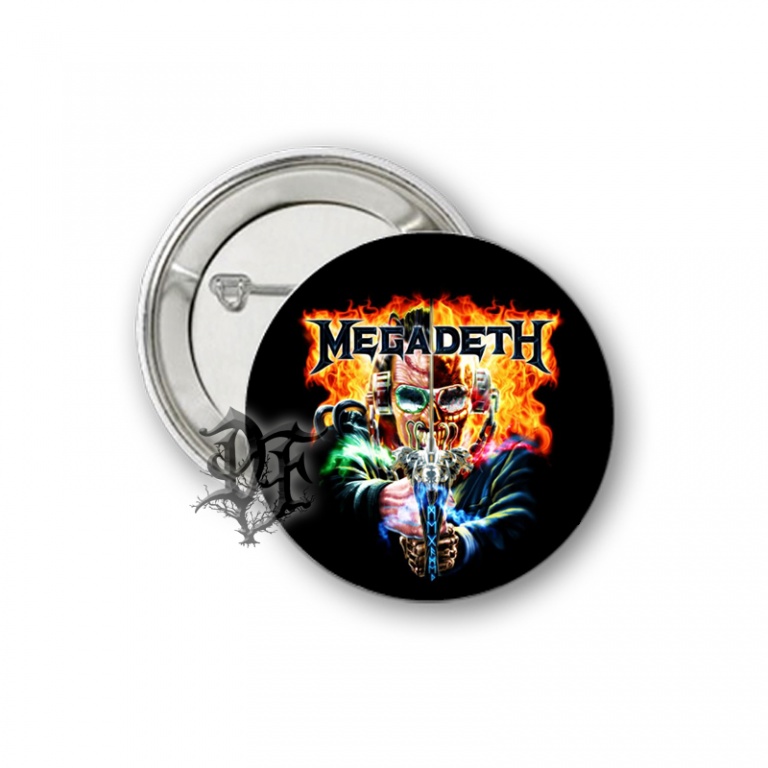 Значок Megadeth чер