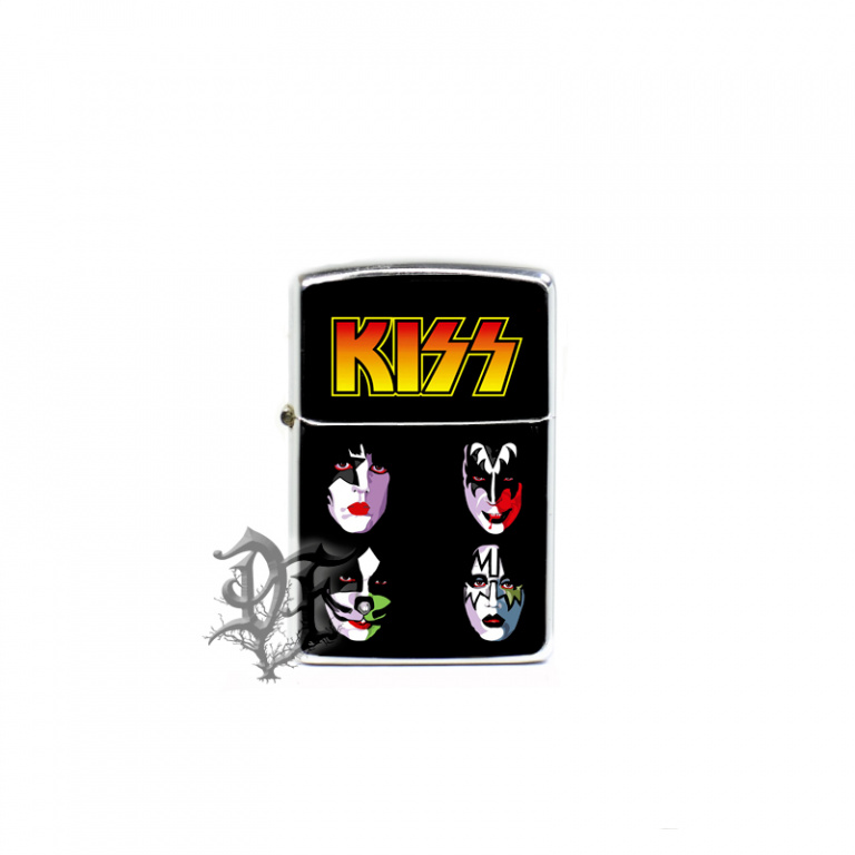 картинка Зажигалка Kiss группа от магазина Darkforest