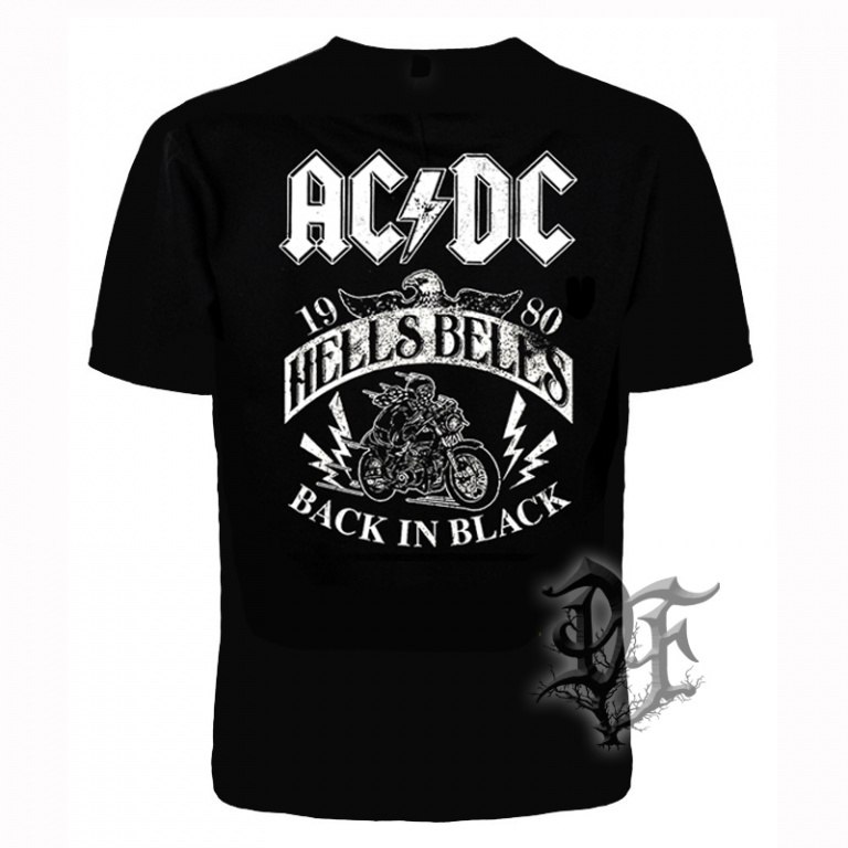картинка Футболка AC/DC черно белая от магазина Darkforest