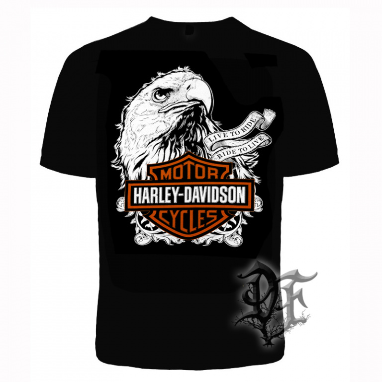 картинка Футболка Harley Davidson орел от магазина Darkforest