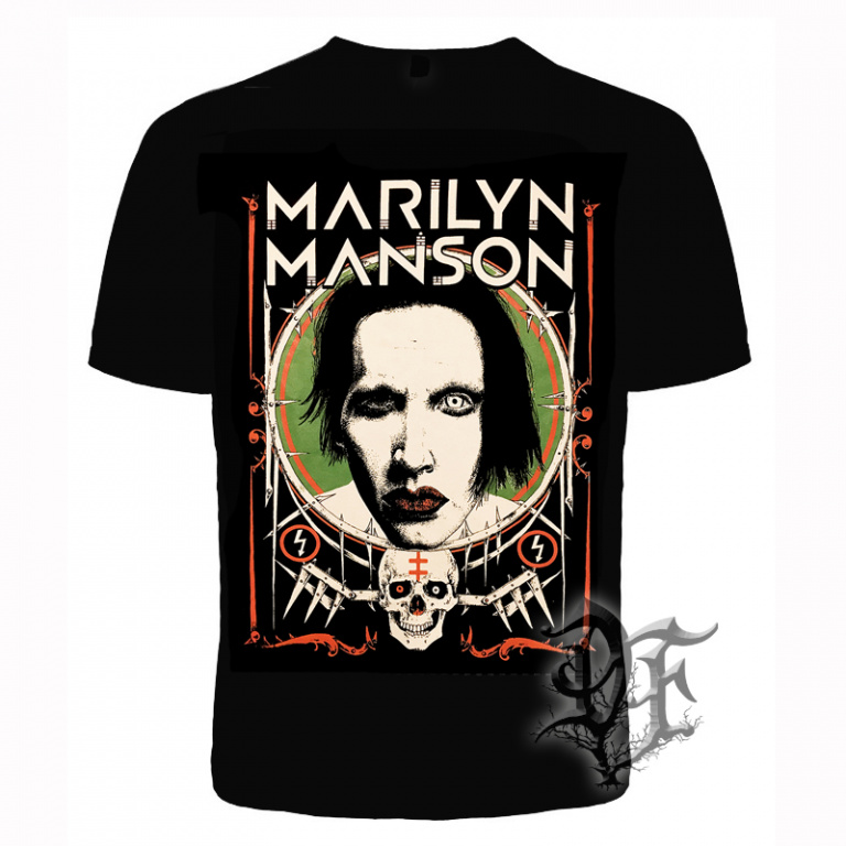 Футболка Marilyn Manson портрет