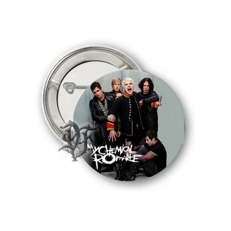 картинка Значок My Chemical Romance серый от магазина Darkforest