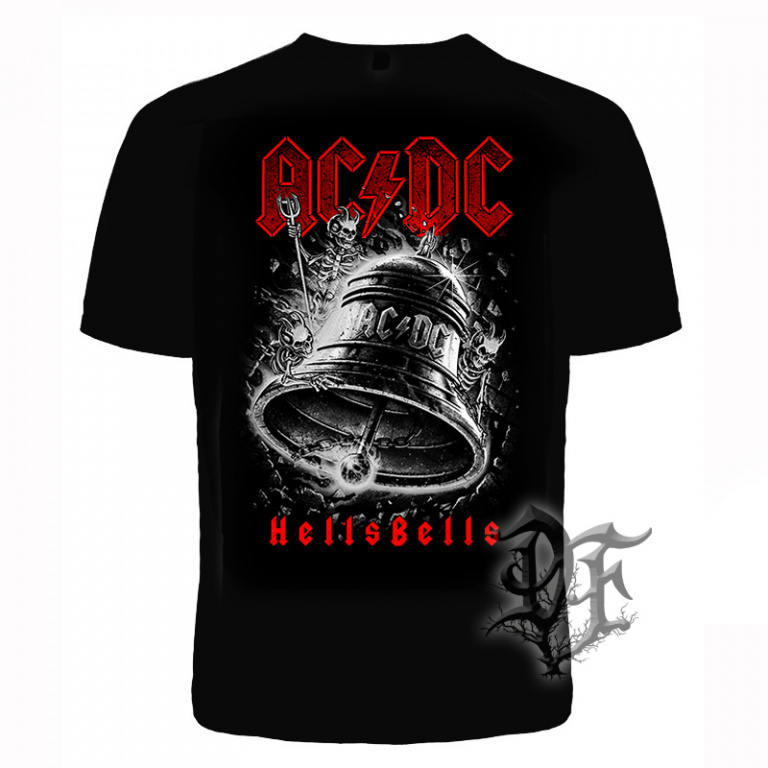 картинка Футболка AC/DC колокол серый от магазина Darkforest