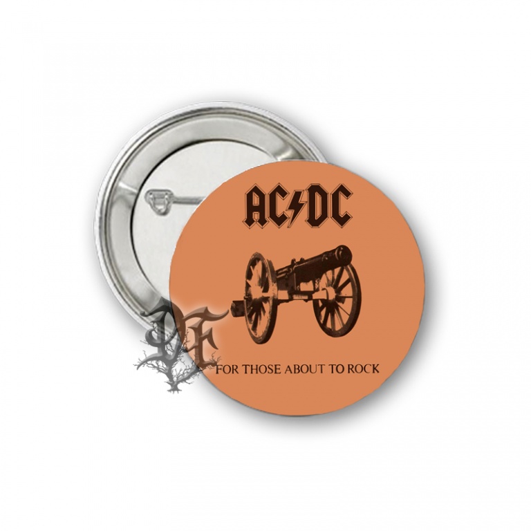 картинка Значок AC/DC пушка от магазина Darkforest